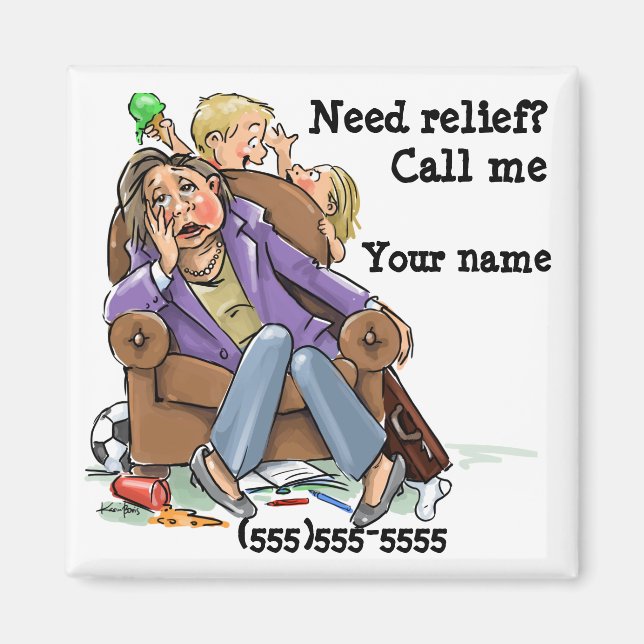 Erinnerung für den Housecleure-Dienst Magnet (Vorne)