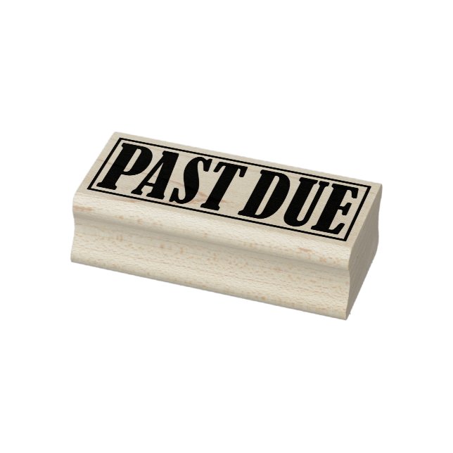 Erinnerung für fällige Zahlungen Gummistempel (Stempel)