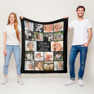 Erinnerung für immer in unserem Herzen 18 FotoColl Fleecedecke