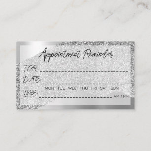 Erinnerung-Karten für die Ernennung Blend Glitzer  Visitenkarte