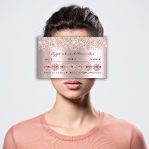 Erinnerung-Karten für die Ernennung Makeup Lash Br