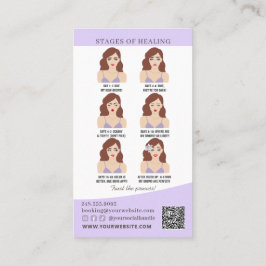 Erinnerung nach der Pflege und Ernennung Visitenkarte