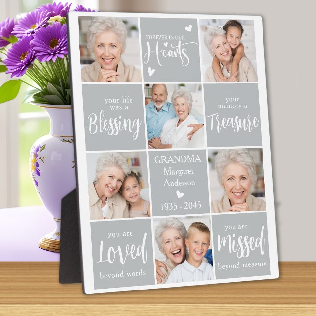 Erinnerung Personalisiert 6 Foto Collage Memorial Fotoplatte (Von Creator hochgeladen)