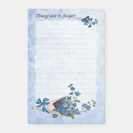 Erinnerung Post-it-Notizen mit "Vergessen-ich-nich Post-it Klebezettel