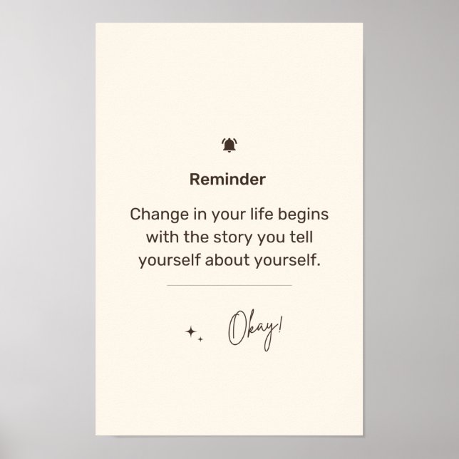 Erinnerung Poster (Vorne)