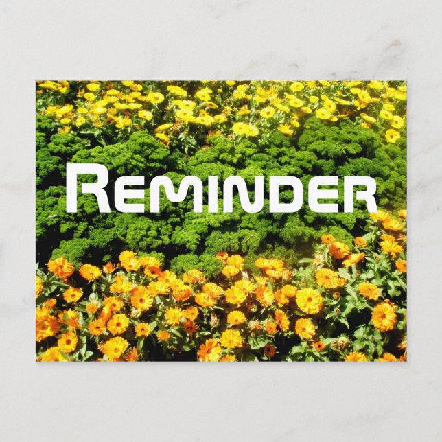 Erinnerung Postkarte (Vorderseite)