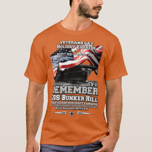 ERINNERUNG USS Bunker Hill CV17 T-Shirt