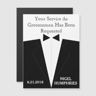 Erinnerung von Trauzeuge oder Trauzeuge Magneteinladung