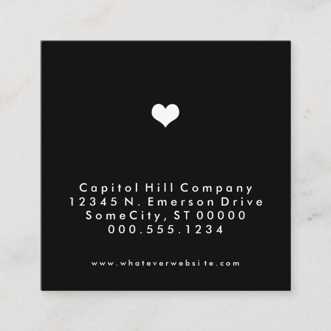 Erinnerung zur Ernennung des Quadrats Terminkarte (Vorderseite)