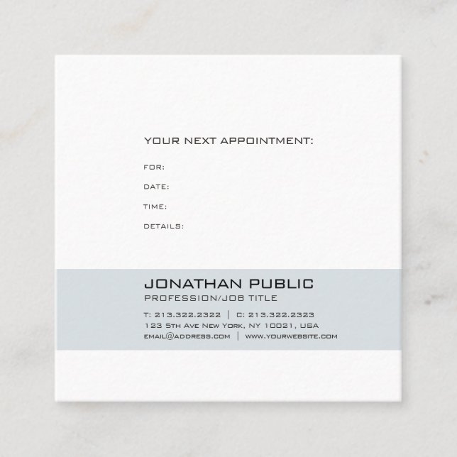 Erinnerung zur Ernennung von Zahnärzten Terminkarte (Vorderseite)