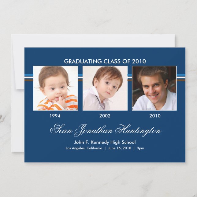 Erinnerungen 3 Foto Abschluss Ankündigung (Vorderseite)