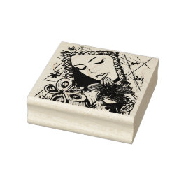 Erinnerungen Abstrakte Frau Surreal Original Art Gummistempel