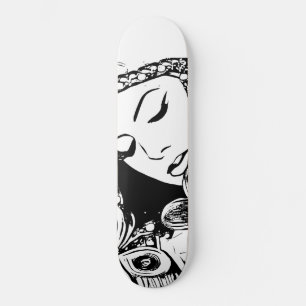 Erinnerungen Abstrakte Frau Surreal Original Art  Skateboard