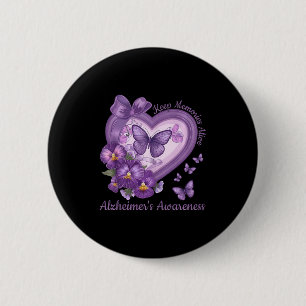 Erinnerungen Alive Heimers Awareness Lila Ribbo be Button
