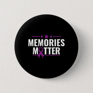 Erinnerungen - Alzheimer-Bewusstsein Demenz Button