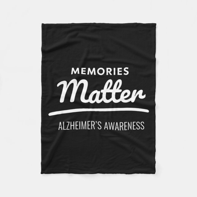 Erinnerungen Alzheimer-Bewusstsein  Fleecedecke (Vorderseite)