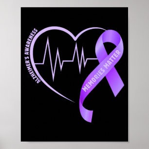 Erinnerungen alzheimer Bewusstsein lila Band Poster