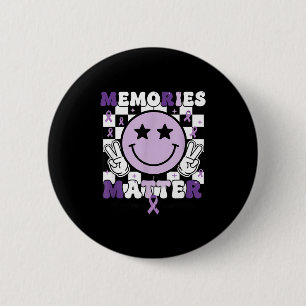 Erinnerungen alzheimer bewusstsein violettes Band Button
