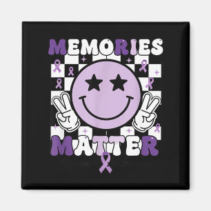 Erinnerungen alzheimer bewusstsein violettes Band  Magnet