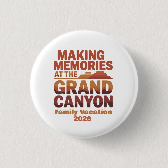 Erinnerungen am Grand Canyon schaffen  Button (Vorderseite)