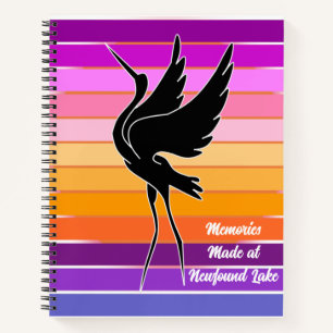 Erinnerungen am Sunrise Sunset Bird-of-Prey Notizbuch
