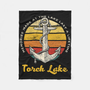 Erinnerungen am Torch Lake bleiben ein Leben lang Fleecedecke