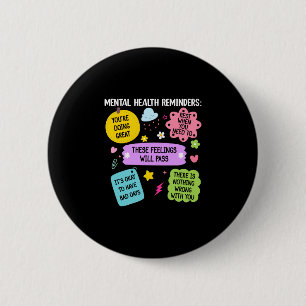 Erinnerungen an die psychische Gesundheit Notiz an Button