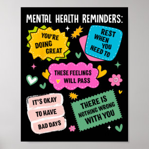 Erinnerungen an die psychische Gesundheit Poster