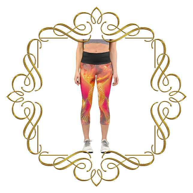 Erinnerungen an die Vitalität: Das Feuer des Leben Capri Leggings (Von Creator hochgeladen)