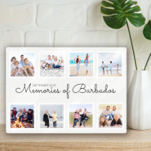 Erinnerungen an Urlaubsfoto-Collage-Andenken