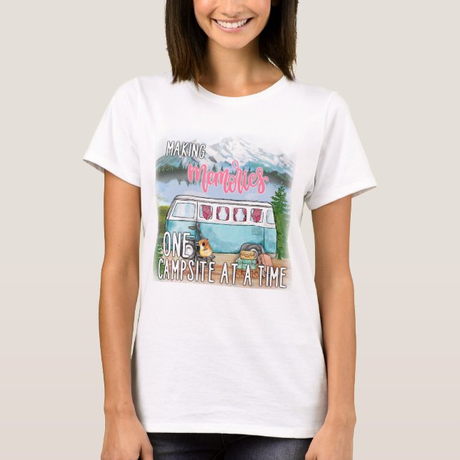 Erinnerungen auf einmal zu einem Campingplatz mach T-Shirt (Vorderseite)