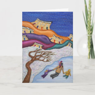 Erinnerungen auf Eis Feiertagskarte