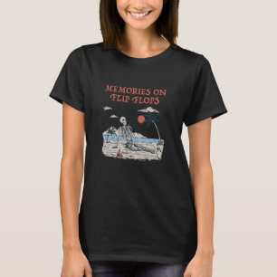 Erinnerungen auf Flip Flops Sommermeer Tropisches T-Shirt