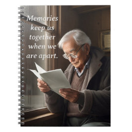 Erinnerungen Behielt uns zusammen, wenn wir dabei Notizblock