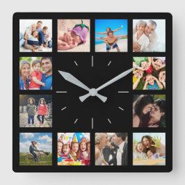 Erinnerungen der benutzerdefinierten 12-Familie fü Quadratische Wanduhr