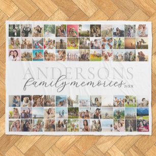 Erinnerungen der Familie Personalisiert 72 FotoCol Fleecedecke
