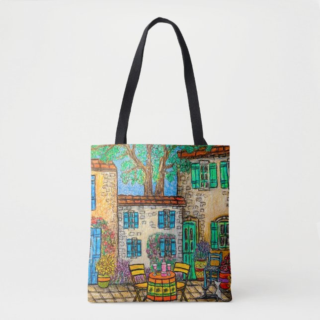 Erinnerungen der Provence Tote Tasche (Vorderseite)