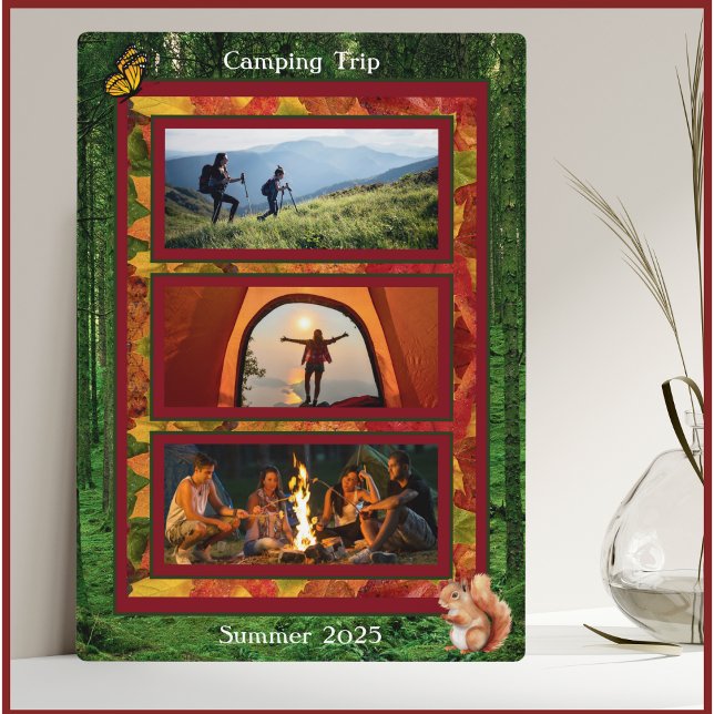 Erinnerungen des geerbten Campings Foto Keepake Fotoplatte (Cherished Camping Memories Photo Keepsake)