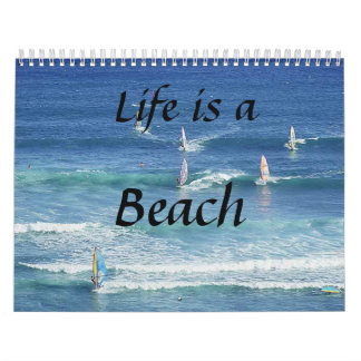 Erinnerungen des guten Lebens! Sun, Meer, Sand und Kalender