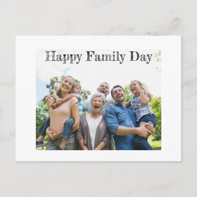 Erinnerungen, die ein Leben lang dauern: Unser Fam Postkarte (Vorderseite)