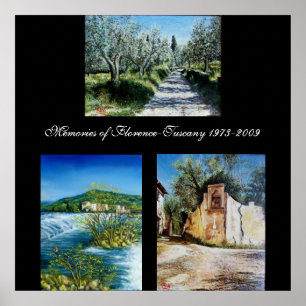 Erinnerungen Florenz-Toskana Poster