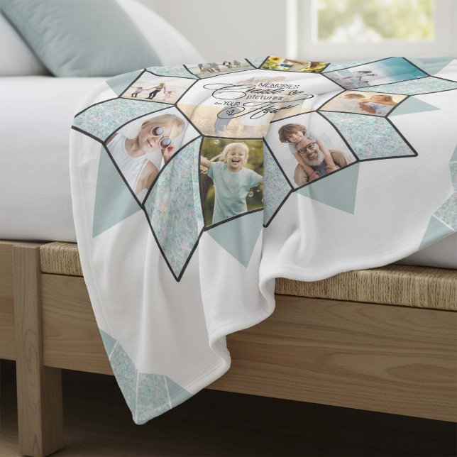 Erinnerungen Foto Collage Sea Glass ID1016 Fleecedecke (Von Creator hochgeladen)