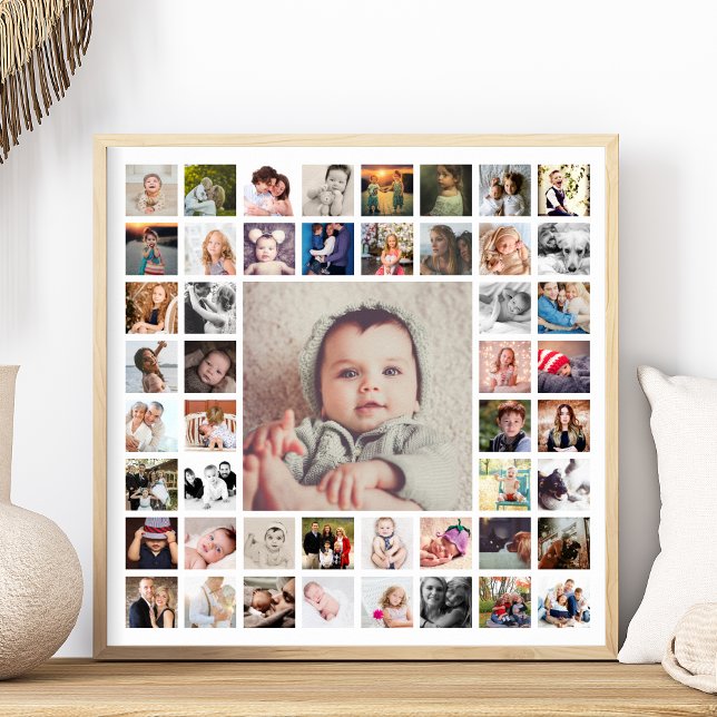 Erinnerungen für benutzerdefinierte Serien Persona Poster (Create a lovely collage of your memorable family photos with this poster that you can personalize.)