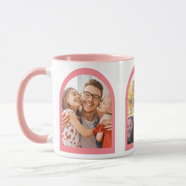 Erinnerungen für moderne geometrische Bögen - Foto Tasse (Links)