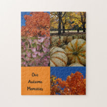 Erinnerungen im Herbst Naturbaume Erntepuzzle