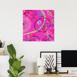 Erinnerungen im Kindesalter Abstrakt Art Poster