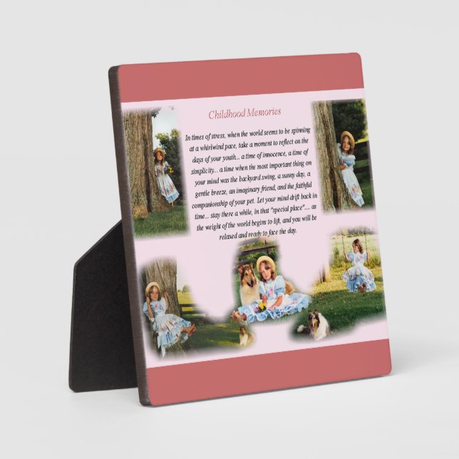 Erinnerungen im Kindesalter Fotoplatte (Vorderseite)