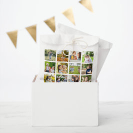 Erinnerungen in Bewegung: Anpassbare 16-FotoCollag Geschenktütchen
