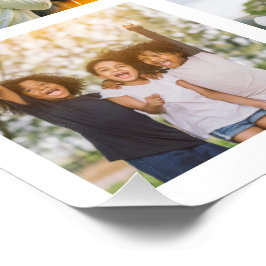 Erinnerungen in Bewegung: Anpassbare 16-FotoCollag Poster