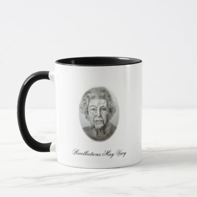 Erinnerungen können sich verändern, ihre Majestät  Tasse (Links)